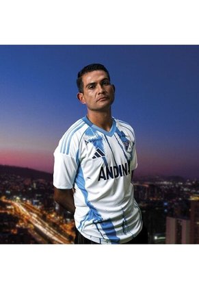 Camiseta Adidas Hombre Millonarios Visitante - Blanco - Azul