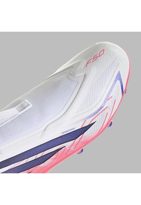 Guayos Adidas Kids F50 Hyperfast League Sin Cordones - Blanco
