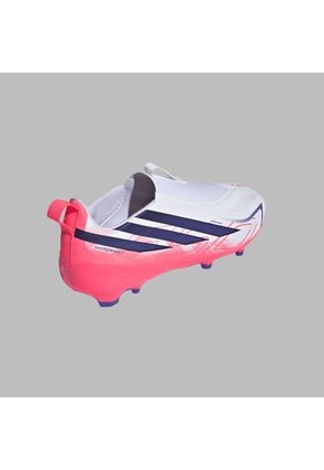 Guayos Adidas Kids F50 Hyperfast League Sin Cordones - Blanco