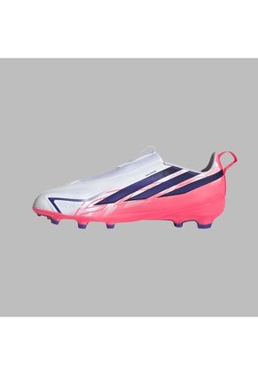 Guayos Adidas Kids F50 Hyperfast League Sin Cordones - Blanco