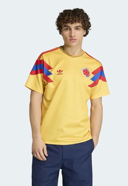 Camiseta adidas Performance Visitante Selección Colombia 1990 Amarilla