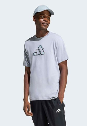 Camiseta adidas Sportswear Graphic Motorsport Track Gris adidas Performance