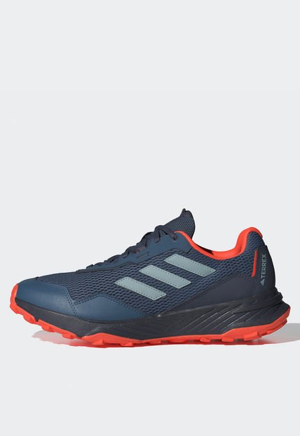 Tenis Trail Running Azul Petróleo-Naranja Neón adidas Performance Tracefinder