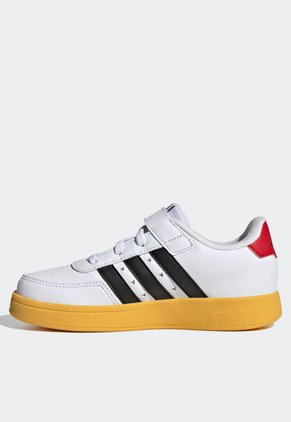 Tenis Lifestyle Blanco-Negro-Miel adidas Kids Breaknet x Mickey Mouse