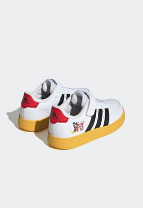 Tenis Lifestyle Blanco-Negro-Miel adidas Kids Breaknet x Mickey Mouse