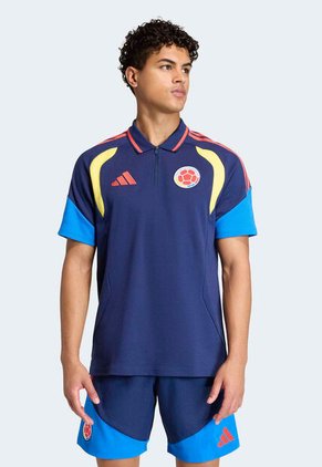 Camiseta Polo adidas Performance Tiro Colombia 2026 Azul