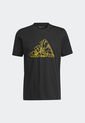 Camiseta Negro-Amarillo adidas Performance Pass Rock Basketball de adidas Performance