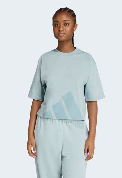 Camiseta adidas Sportswear Essentials Boyfriend Verde