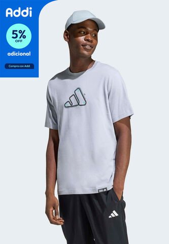 Camiseta adidas Sportswear Graphic Motorsport Track Gris adidas Performance