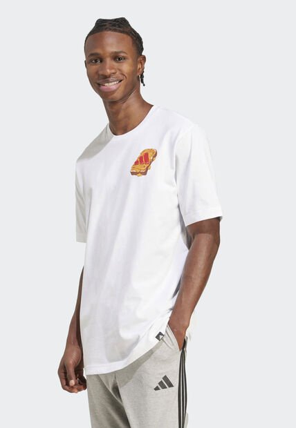 Camiseta adidas Sportswear Graphic Food  Blanco