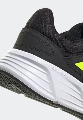 Tenis Running Negro-Blanco-Amarillo Neón adidas Performance Galaxy 6