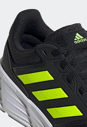 Tenis Running Negro-Blanco-Amarillo Neón adidas Performance Galaxy 6