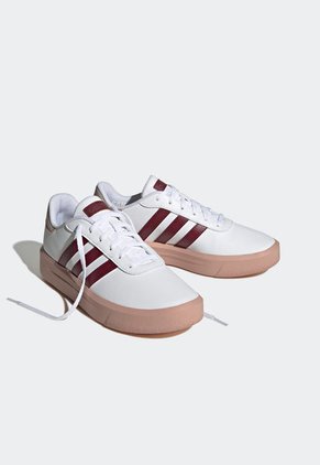 Tenis Lifestyle Blanco-Nude-Vinotinto adidas Performance Court