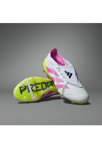 Adidas Performance Guayos Adidas Unisex Predator Elite Con Lengüeta Plegable Para Terreno Firme-Blanco-Rosado Guayos adidas Performance