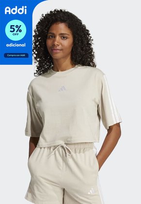 Camiseta adidas Sportswear Essentials Beige