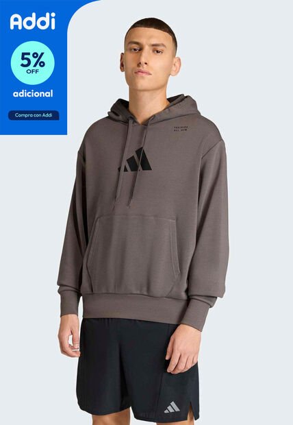 Hoodie adidas Performance Graphic Marrón