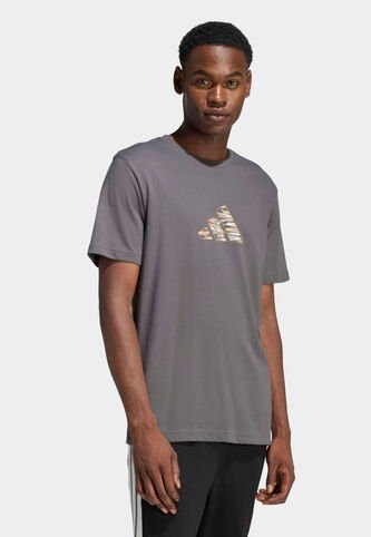 Camiseta adidas Sportswear Graphic Camo Explorer Gris adidas Performance