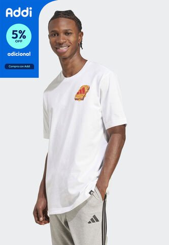 Camiseta adidas Sportswear Graphic Food  Blanco adidas Performance