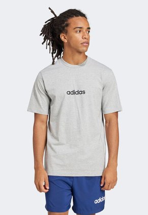 Camiseta adidas Sportswear Essentials Linear Single Gris
