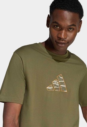 Camiseta adidas Sportswear Graphic Camo Explorer Verde