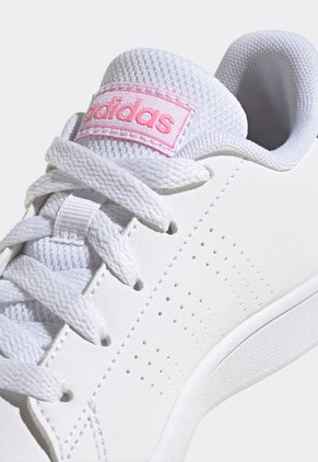 Tenis Lifestyle Blanco-Verde-Rosa adidas Kids Advantage