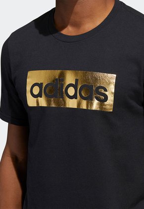 Camiseta Negro-Dorado adidas Performance M Pff T