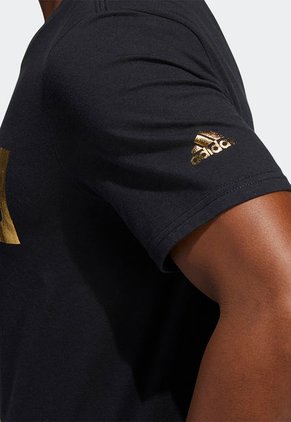 Camiseta Negro-Dorado adidas Performance M Pff T