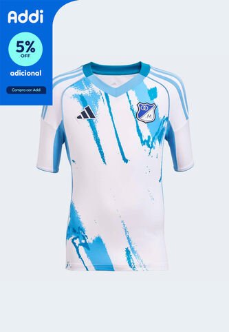 Camiseta Millonarios FC Visitante 2025 adidas Performance Blanco adidas Performance