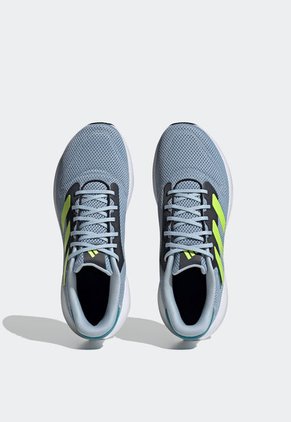 Tenis Running Azul Grisáceo-Verde Neón-Negro adidas Performance Response Runner U
