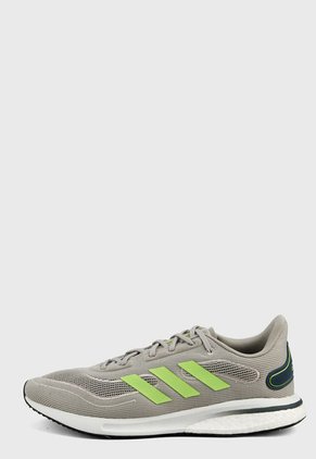 Tenis Running Gris-Verde-Azul adidas Performance Supernova