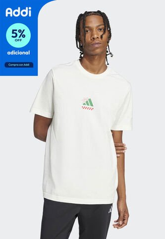 Camiseta adidas Sportswear Lounge Pizza Blanco adidas Performance