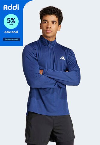 Camiseta Manga Larga adidas Performance Essentials Azul adidas Performance