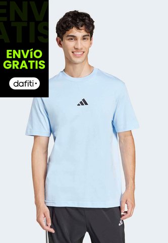 Camiseta adidas Sportswear Essentials Celeste adidas Performance