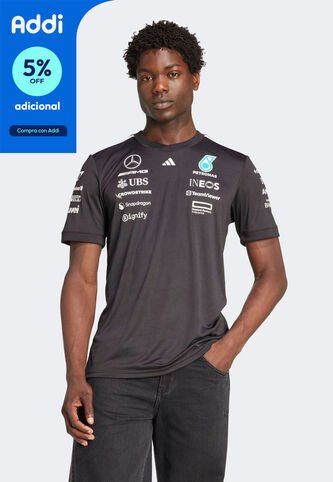 Camiseta adidas Performance Mercedes  AMG Petronas F1 Team Piloto Negro adidas Performance