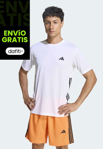 Camiseta adidas Performance Essentials Base 3 Rayas Blanco adidas Performance