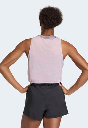 Camiseta sin mangas  adidas Performance Essentials Boxy Violeta
