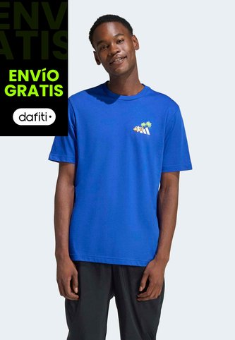 Camiseta adidas Sportswear Graphic Mini Embroidery Surfing Azul adidas Performance