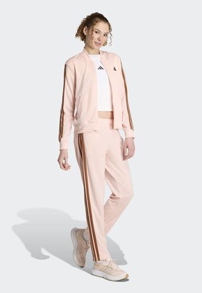 Conjunto adidas Sportswear Essentials 3 Rayas Rosa