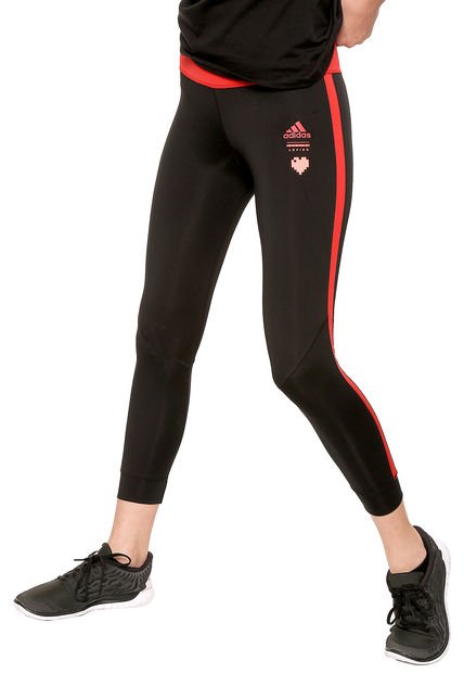 Leggings Negro-Rojo adidas Performance Own the run - Compra Ahora | Dafiti  Colombia