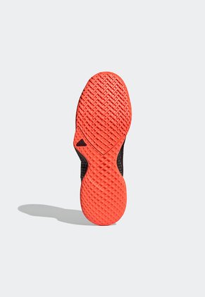 Tenis para Tennis Negro-Blanco-Naranja adidas Performance CourtFlash