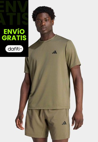 Camiseta adidas Performance Workout Essentials Base Verde Oliva adidas Performance