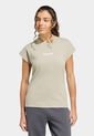 Camiseta adidas Sportswear Essentials Linear Beige de adidas Performance