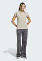 Camiseta adidas Sportswear Essentials Linear Beige de adidas Performance