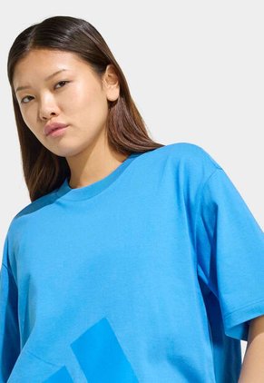 Camiseta adidas Sportswear Boyfriend Essentials Azul