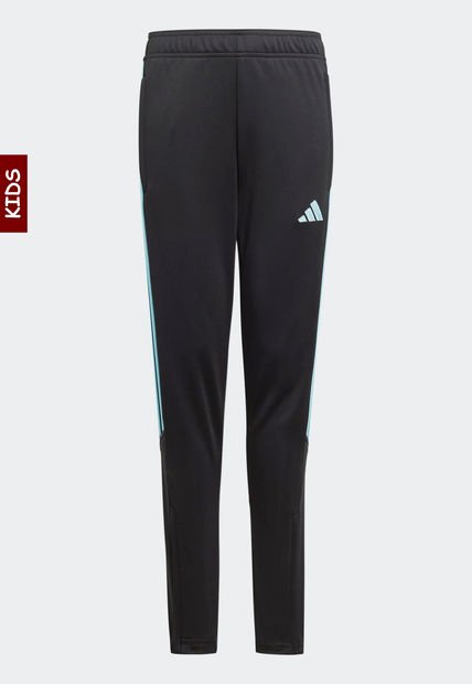 Pantalón Sudadera Negro-Turquesa adidas Kids Tiro 23 Club