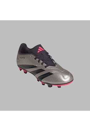 Guayos Adidas Niño Predator Club FG/MG - Plateado-Negro