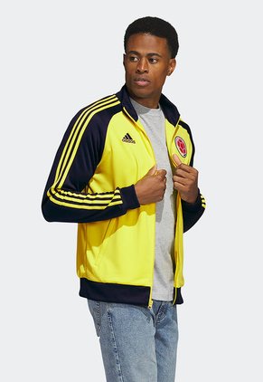 Chaqueta Amarillo-Azul adidas Performance Colombia 3-Stripes Track Top