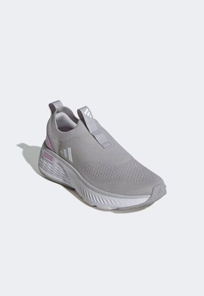 Tenis Walking Gris-Blanco-Lila adidas Sportswear Cloudfoam Go