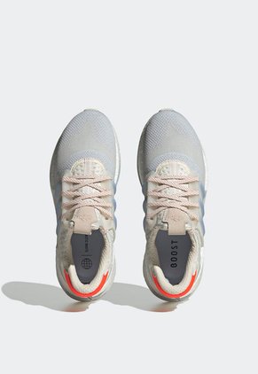 Tenis Running Celeste-Gris-Marfil-Naranja Neón adidas Performance X_PLORBOOST