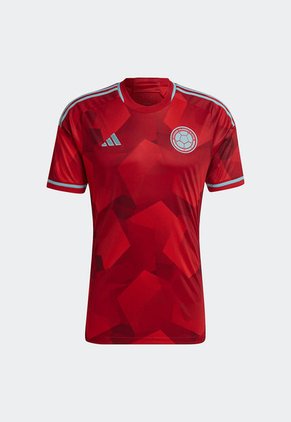 Camiseta Rojo-Celeste adidas Performance Colombia Visitante 2022